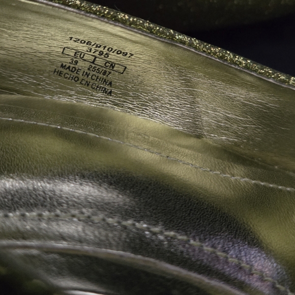 NWT Zara Wickedly Good Sparkling Green Heels - Picture 12 of 14